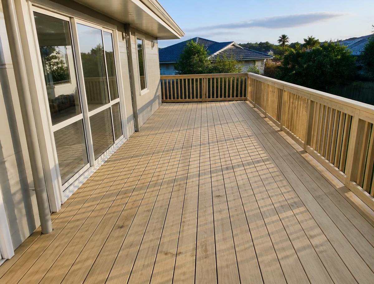 Spongy deck rebuilt — new joists, fixings and full board replacement